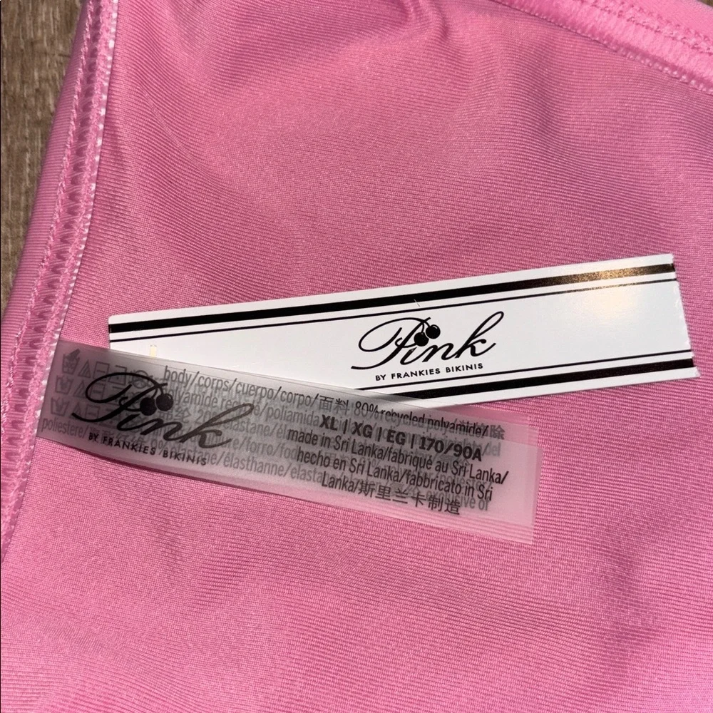 Frankie’s Bikinis X PINK string Bikini Bottom